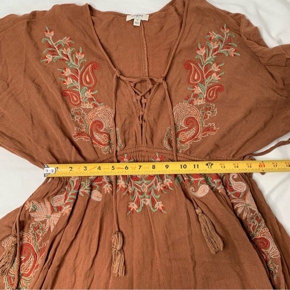 Umgee Floral Mini Dress Size S - Picture 5 of 6